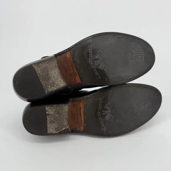 Florentini Baker Womens Ankle Boots Moto Leather Bootie Size 9 EU 39.5 Biker - Picture 7 of 9